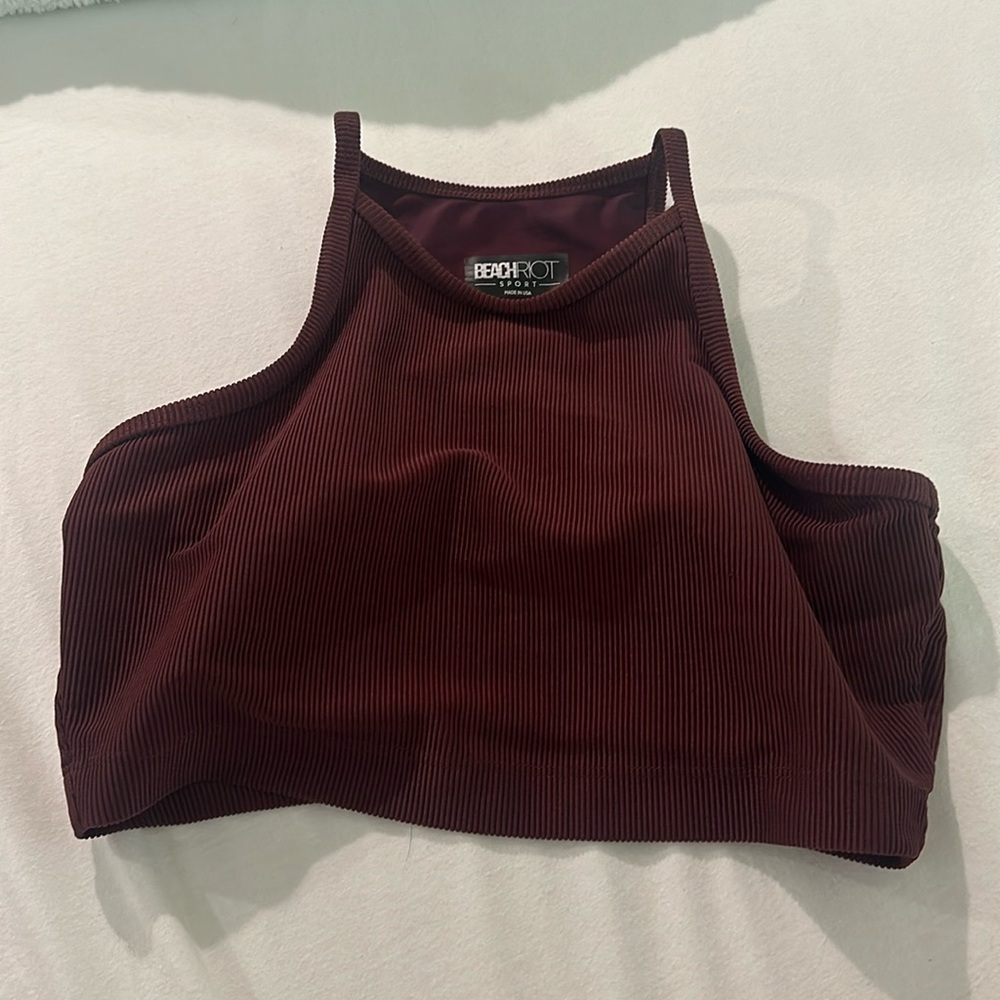 Beach Riot Sport Ribbed Crop Top - Picture 2 of 4